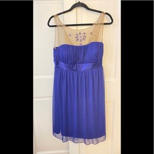 Purple dress with embellishments size 16